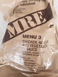 Military MRE Meals Ready to Eat - Chicken Noodle