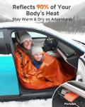 Ultralight Emergency Sleeping Bag and Thermal Blanket