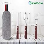 Stainless Steel Travel Utensils Set with Case