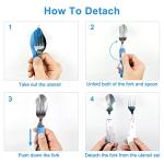 5 Pack Portable Stainless Steel Camping Utensils