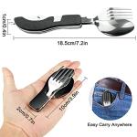5 Pack Portable Stainless Steel Camping Utensils