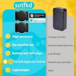 2 Pack Waterproof GPS Tracker for Vehicles