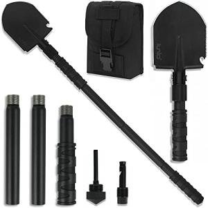 Heavy-Duty Folding Camping Shovel with Pickaxe