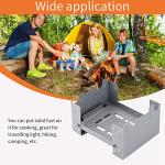 Portable Folding Camp Stove with Fuel Tablets