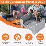 Portable Folding Camp Stove with Fuel Tablets
