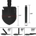 Heavy-Duty Folding Camping Shovel with Pickaxe