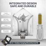 Multifunctional Tactical Camping Shovel Survival Kit
