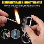 Permanent Match Infinity Lighter and Multitool Keychain