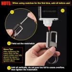 Permanent Match Infinity Lighter and Multitool Keychain