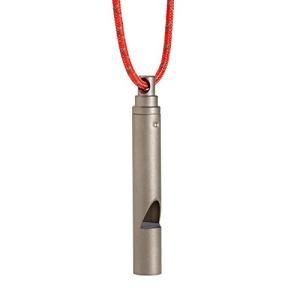 Ultralight Titanium Emergency Whistle with Lanyard