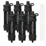 NatureNova Mini Portable Water Filter Straw - 6 Pack