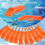 100 Emergency Whistles with Lanyards for Outdoor Safety