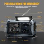 Hand Crank Emergency Radio with Solar Power