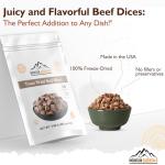 Mountain Essentials Freeze-Dried Diced Beef, Ready-to-Eat