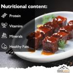 Mountain Essentials Freeze-Dried Diced Beef, Ready-to-Eat