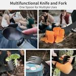 WILDAIR 5-in-1 Stainless Steel Spork with Knife