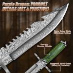 Purple Dragon Fixed Blade Knife with Sheath