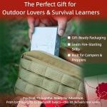 Survival Fire Starter Kit with Ferro Rod & Magnesium