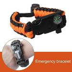 2 Pack Survival Paracord Bracelets with Fire Starter