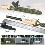 Ferro Rod Fire Starter Kit with Compass Handle