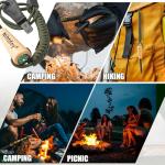 Ferro Rod Fire Starter Kit with Compass Handle