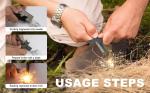 Waterproof Magnesium Fire Starter Kit (4 Pack)