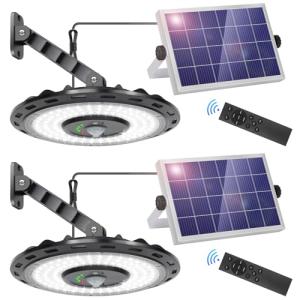 RopeLux 3000LM Motion Sensor Solar Lights - 2 Pack