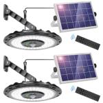 RopeLux 3000LM Motion Sensor Solar Lights - 2 Pack