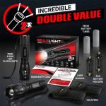 Mini Tactical LED Flashlight 2 Pack - 5 Modes