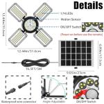 Solar Shed Light with Motion Sensor and Remote