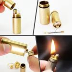PPFISH Mini Brass Peanut Lighter for Survival