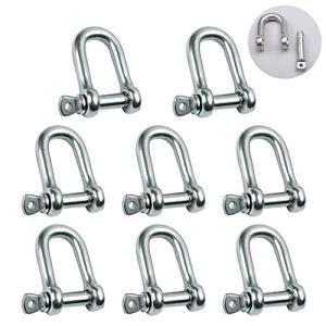 Reedny Stainless Steel D Shape Shackles (8 Pcs)