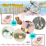 Reedny Stainless Steel D Shape Shackles (8 Pcs)