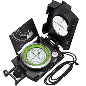 Waterproof Metal Hiking Compass with Carry Bag