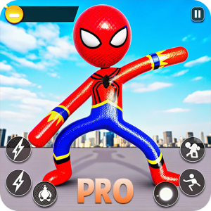 Stickman Fighter Rope Hero Survival Adventure Game