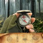 Waterproof Brass Pocket Compass for Outdoor Adventures