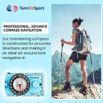 TurnOnSport Advanced Scout Orienteering Compass