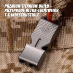 TACRAY Titanium Ultra-Loud Survival Whistle