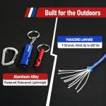 Emergency Whistle Set with Lanyards and Carabiners