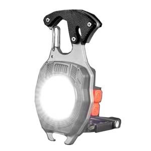 EzoLife Rechargeable COB Keychain Flashlight with 7 Modes