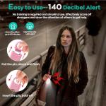 140dB Personal Safety Alarm Keychain 3-Pack