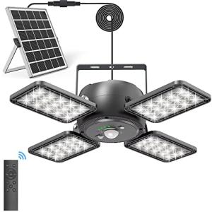 INXPHY Solar Shed Light with Motion Sensor & Remote