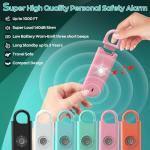 140dB Personal Safety Alarm Keychain 3-Pack