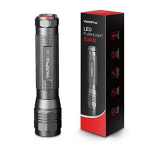 WdtPro S3000 LED Flashlight - Super Bright & Zoomable