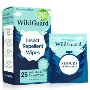 DEET-Free Mosquito Repellent Wipes - 25 Pack