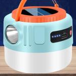 Solar-Powered LED Tent Light with Remote Control