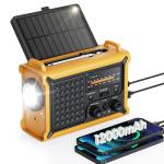 Weather Radio with Solar, Hand Crank, and SOS Alarm