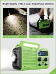 Raynic Solar Hand Crank Weather Radio with Flashlight