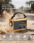 Weather Radio with Solar, Hand Crank, and SOS Alarm