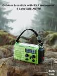 Raynic Solar Hand Crank Weather Radio with Flashlight
